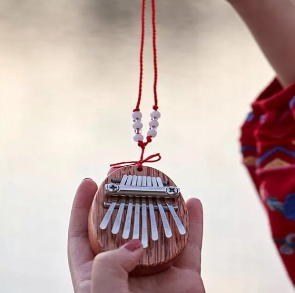 Mini Kalimba Drewniana Mahoń Kalimbka Zenwire K04 - zdjęcie 5