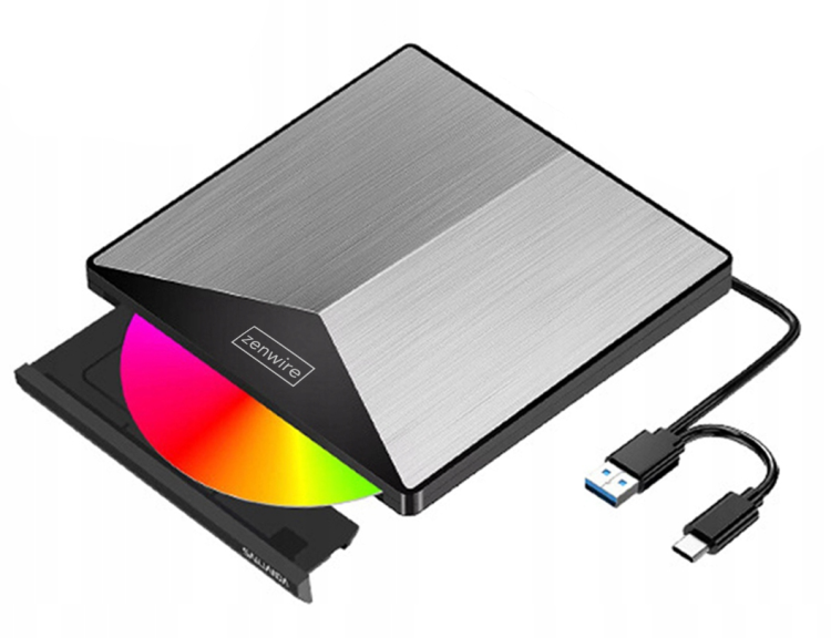 Zewnętrzny Napęd Przenośny ODTWARZACZ PŁYT DVD CD Zenwire SY881 - zdjęcie 3