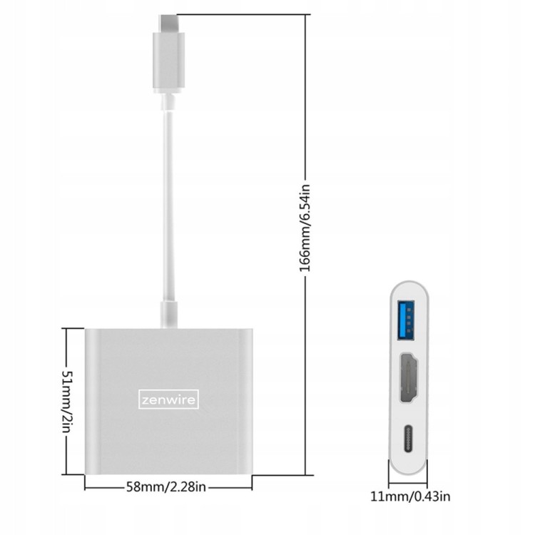adapter hub usb-c zenwire byl-2008n - zdjęcie 12