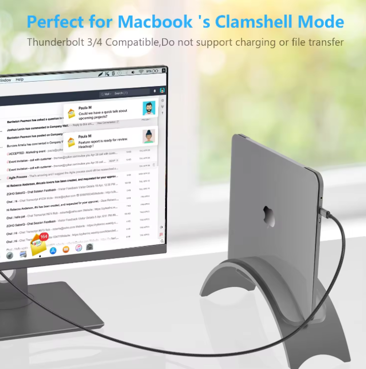 KABEL ADAPTER Przejściówka USB-C 3.1 typ C HDMI 2.0 4K 60Hz MHL 2m Zenwire ZC-3 - zdjęcie 9