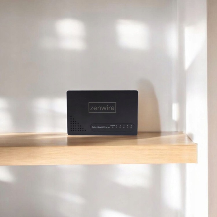 Switch 5 Portów Gigabit Ethernet 1000 MBps Rozdzielacz Przełącznik LAN Zenwire SG1005 - zdjęcie 3