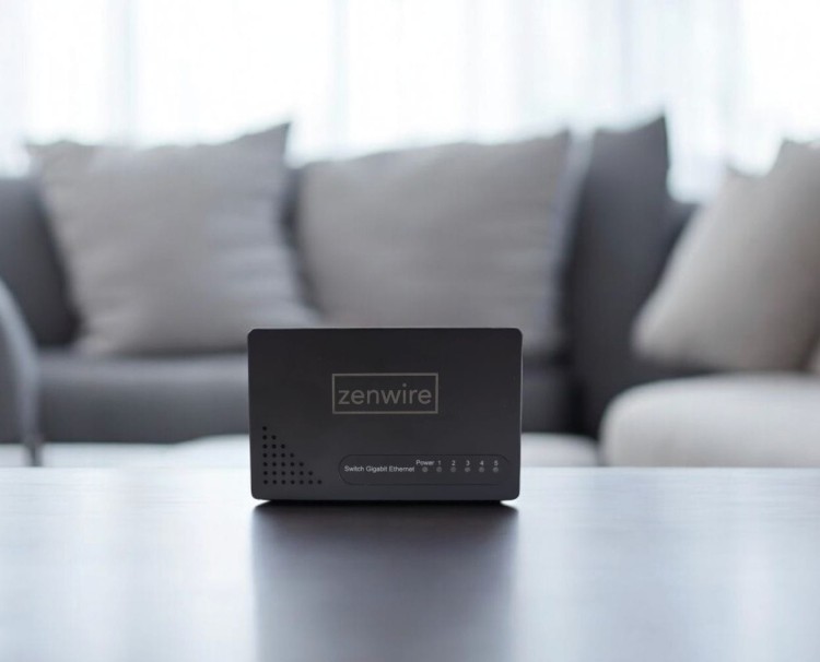Switch 5 Portów Gigabit Ethernet 1000 MBps Rozdzielacz Przełącznik LAN Zenwire SG1005 - zdjęcie 4