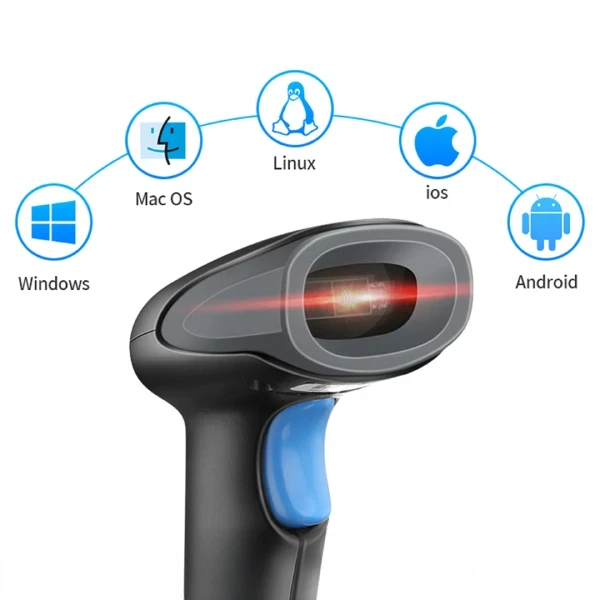 Czytnik Skaner Kodów Kreskowych EAN USB Bezprzewodowy 1D Ręczny Zenwire WJ13 - zdjęcie 13