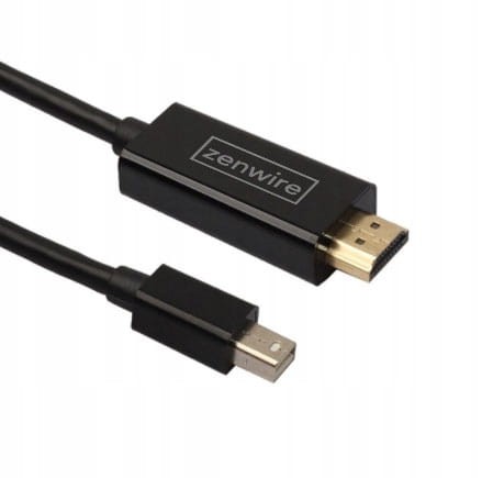 KABEL ADAPTER MINI DisplayPort HDMI 4K THUNDERBOLT 180cm zenwire - zdjęcie 1