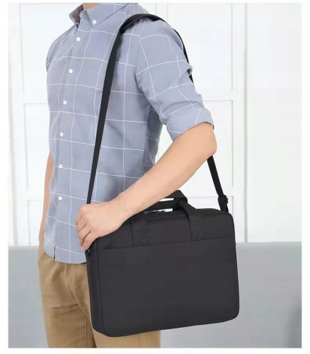 TORBA na Laptopa Notebooka 13 13,3 14 cali CZARNA - zdjęcie 2